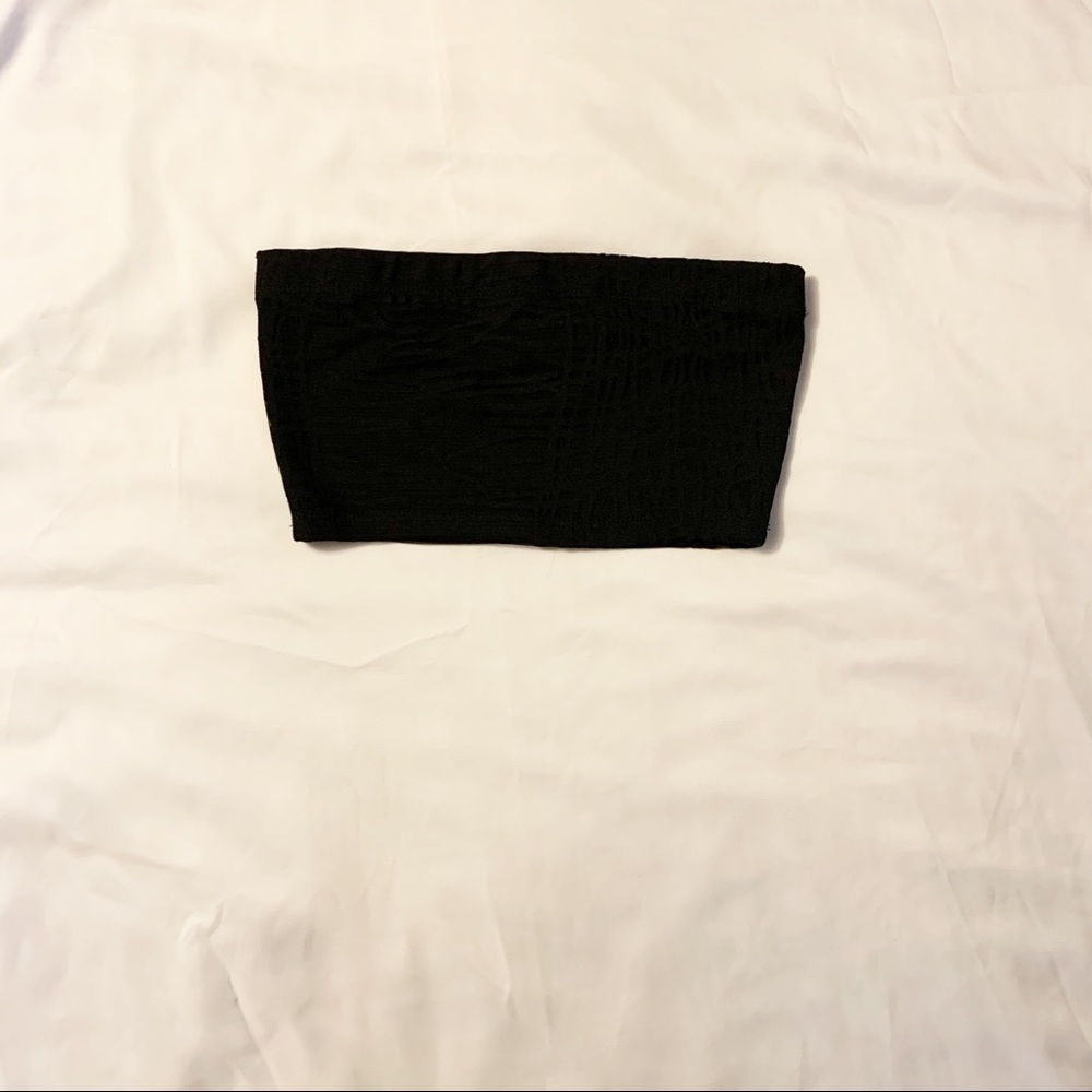 Two piece sheer black pants with tube top - Picture 5 of 9